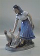 Dahl Jensen 
child and 
birds. 1296 
Goosegirl (DJ) 
23 cm Geese 
Marked with the 
Royal Crown and 
DJ ...