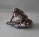 Dahl Jensen Abe 
- primate 1086 
Monkey on rock 
(DJ) 21 cm  
Marked with the 
Royal Crown and 
DJ ...