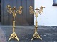 Pair of 1800's 
gold plated 
French 
candlesticks.
Height 45 cm.