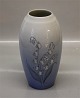 B&G 157-5251 
Vase Convalla, 
White Lily on 
blue 18.5 cm  
Bing and 
Grondahl
Marked with 
the three ...