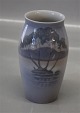 Bing and 
Grondahl B&G 
19-255 Vase 
with tree on 
island 12 cm  
FDB Decor 
Eneret Marked 
with the ...