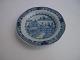Blue, deep 
plate in 
Chinese 
porcelain, 
China approx. 
1780.
22.5cm. in 
diameter.
