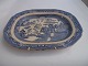 Blue 
earthenware 
tray, England 
approx. 1880. 
44cm. long and 
35.5cm. wide.