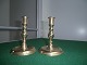 1 pair 
"Næstved" brass 
candlestick, 
Denmark approx. 
1860.