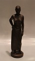 Sv. Lindhart 
Half nude 
African woman 
Black glazed 
ceramic
Svend Lindhart 
1898-1989 (SL)
 ...