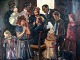 Sigurd Wandel 
(1875 - 1947) 
Denmark: The 
doctor on 
visit. Oil on 
canvas. 58 x 66 
cm. Signed on 
...