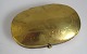 Antique snuff 
box brass, 19th 
century. 
Probably Dutch. 
On the lid 
decorations 
with oak leaves 
...
