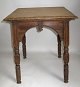 Thebord in oak, 
o. 1890 
Denmark, the 
Oriental style, 
with turned and 
carved legs. 
Square plate. 
...