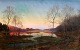 Fischer, Hans 
(1849 - 1886) 
Denmark: 
Evening 
atmosphere from 
large Grib 
Lake. After a 
rainy ...