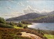 Wennerwald, 
Emil (1859 - 
1934) Denmark: 
View from 
Silkeborg 
lakes. Oil on 
canvas. Signed 
.: E. ...