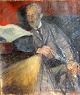 Sorensen, Ejler 
(1869 - 1953) 
Denmark: 
Portrait of a 
doctor. Oil on 
canvas. Signed 
.: Monogram ...