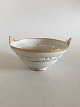 Royal 
Copenhagen Art 
Nouveau Bowl 
with piercing 
flowers No 
1512. Measures 
23cm x 12cm and 
is in ...