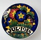 Aluminia 
Christmas 
plate, 1918. 
Denmark. 
Polychrome 
decoration with 
flowers. 
Stamped .: ...