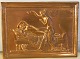 Plate of copper 
with the motive 
of Bertel 
Thorvaldsen: 
"Psyche 
approaching 
light to the 
sleeping ...