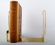 Pair of 
bookends, 
designed by 
Folkform for 
Skultuna. 
Polished brass.
Small model, 
height 20 cm. 
...