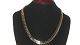 Gold necklace 
14 karat
Stamp: 585, Ja
Length 42.5 
cm.
Width 1 cm.
Thickness 2 
mm.
Beautiful ...