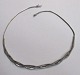 Silver chain, 
L: 44 cm. 
Stamped.