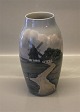 Bing and 
Grondahl B&G 
8793-243 Vase 
with old mill 
in farm scene 
24.5 cm Marked 
with the three 
...