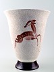 Art deco 
crackle 
porcelain vase, 
B&G, Bing & 
Grondahl, 
decorated with 
a deer.
Number ...