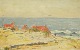 Winther, 
Frederick (1853 
- 1916) Denmark 
- attributed: 
Christiansø - 
the Baltic sea. 
Oil on ...