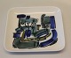 Bing and 
Grondahl  
Artist 
decorated tray  
12.5 x 12.5 cm 
Steen Lykke 
Madsen Marked 
with the ...