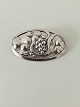 Georg Jensen 
Sterling Silver 
Brooch No 177B. 
Measures 5.2 cm 
/ 2 in. x 3.2 
cm / 1 1 /4 in. 
With ...