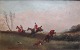 Rideout, 
Phillip Henry 
(1860 - 1920) 
England. Over 
the Fence. Oil 
on Cardboard. 
Monogrammed. 15 
...