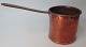 Danish antique 
copper tub with 
handle, 19th 
century. H: 9.5 
cm. Dia .: 9.5 
cm. Length 
handle: 13 cm.