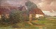 Janssen, Luplau 
(1869 - 1927) 
Denmark: At a 
farm. Oil on 
canvas. Signed: 
Luplau Janssen 
1901. 27 ...
