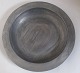 Large antique 
pewter dish, 
1853. Stamped 
with master 
mark: GD L. 
Decorated with 
foliage. On tab 
...
