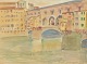 Winsløw, Lasse 
Nielsen (1911 - 
2006) Denmark: 
Ponte Vecchio, 
Florence. 
Watercolor. 
Signed .: ...