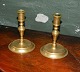 Pair of 
candlesticks in 
brass from the 
beginning of 
the 19th 
century, 
Denmark, 
Næstved. In ...