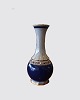 Crakcleware 
blue vase
Height: 25 cm
No. 43/715. 
Signed AE
Dahl Jensen
