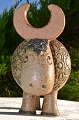 Lisa Larson 
ceramic animal 
figures , 
buffalo of 
glazed 
earthenware, 
Buffalo, length 
18  height ...
