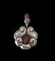 Art Nouveau 
jewelry 
Stamped CN 
826S with 
stones of amber 

