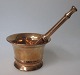 Antique brass 
mortar and 
pestle, 
Denmark, 18th 
century. 
Height: 8 cm. 
Length pestle: 
19 cm.