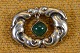 Brooch art 
nouveau gilded 
silver with 
green agate 
pendant. 
Stamped WMF S 
830 made by 
William ...