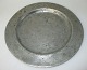 Pewter plate, 
1806. Stamped. 
Dia .: 23.5 cm.