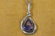 Pendant 
dekorated with 
Amethyst 1970s 
in silver 
chain. Unique 
by Hans Henning 
Denmark without 
...