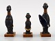 Rolf Palm, 
Höganäs, 3 
Hottentots, 
unique ceramic 
figurines.
Swedish design 
50s.
Measures: 7 
...