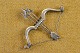 Silver Brooch 
shaped like bow 
with three 
arrows, 
beautiful 
craftsmanship 
with drawn bow 
of ...