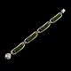 N.E. From. 
Sterling Silver 
Bracelet with 
Nephrite.
Designed by 
Niels Erik From 
...
