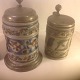 old antique mug 
with Tind lid