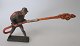 French 
flamethrower, 
1930's, Lineol, 
Germany. 
Height: 7 cm. 
Length: 14 cm. 
Stamped.
1. Quality.
