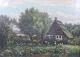 Berthelsen, 
Carl (1839 - 
1909) Denmark: 
Working in the 
kitchen garden. 
Oil on canvas. 
Signed .: ...