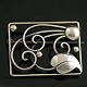 Danish Sterling 
Silver Brooch.
Stamped 925 S.
4.6 x 3.4 cm.
Nice Vintage 
Condition.
    ...