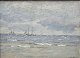 Qvistorff, 
Victor (1882 - 
1953) Denmark: 
Marine. Sound. 
Oil on canvas / 
board. Signed 
.: ...