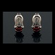 Georg Jensen. 
Ear Clips of 
the Year with 
Garnet - 
Heritage 2007. 
Sterling 
Silver 925 ...