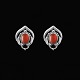 Georg Jensen. 
Ear Clips of 
the Year with 
Carnelian  - 
Heritage 2016. 
Sterling 
Silver 925 ...