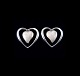 Georg Jensen 
Sterling Silver 
Artist Heart 
Ear Clips Of 
The Year 2005 
Design by Ole 
...